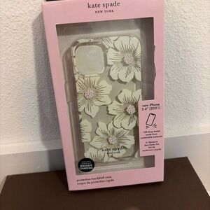 Kate Spade iPhone 12 Mini 5.4 Cream Floral Protective Case NWT